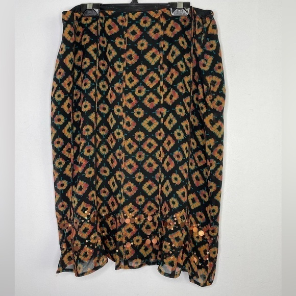 JONES New York printed silk embellished skirt - Picture 1 of 8